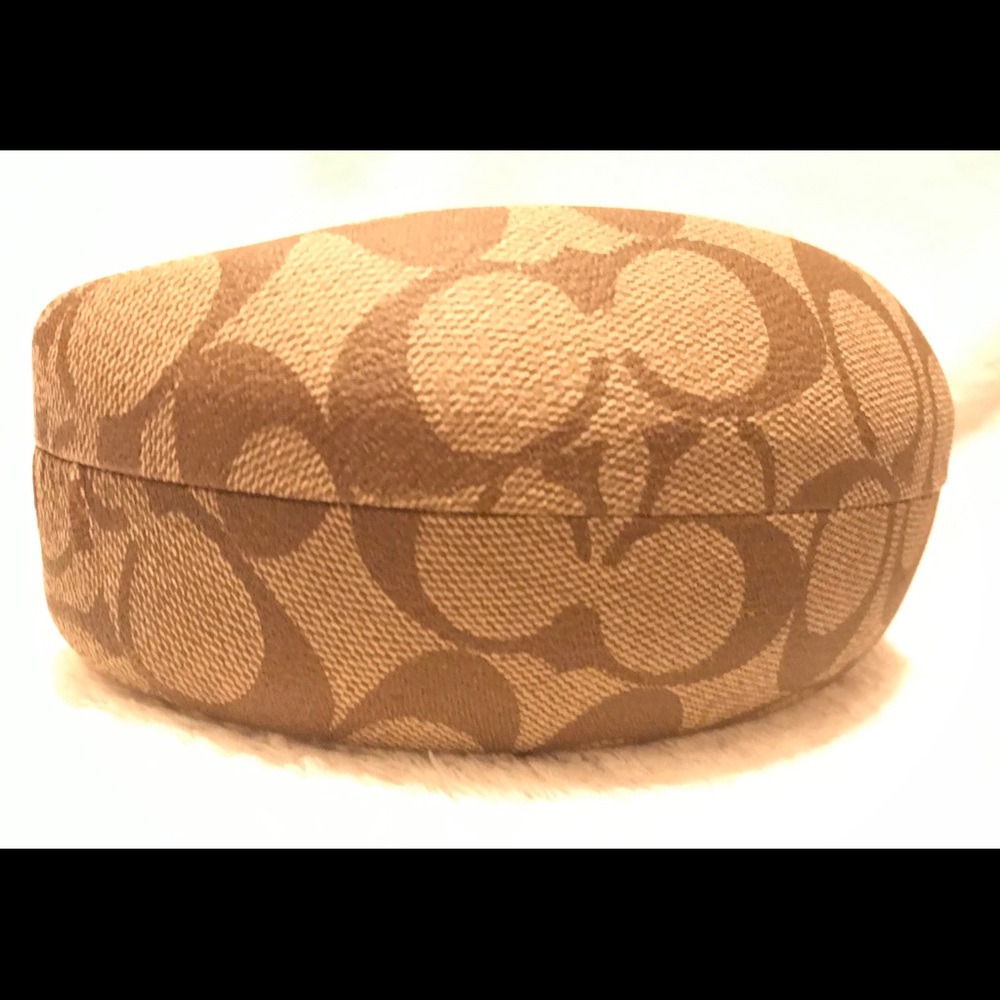 Coach Monogram Logo Sunglasses Case Brown Logo